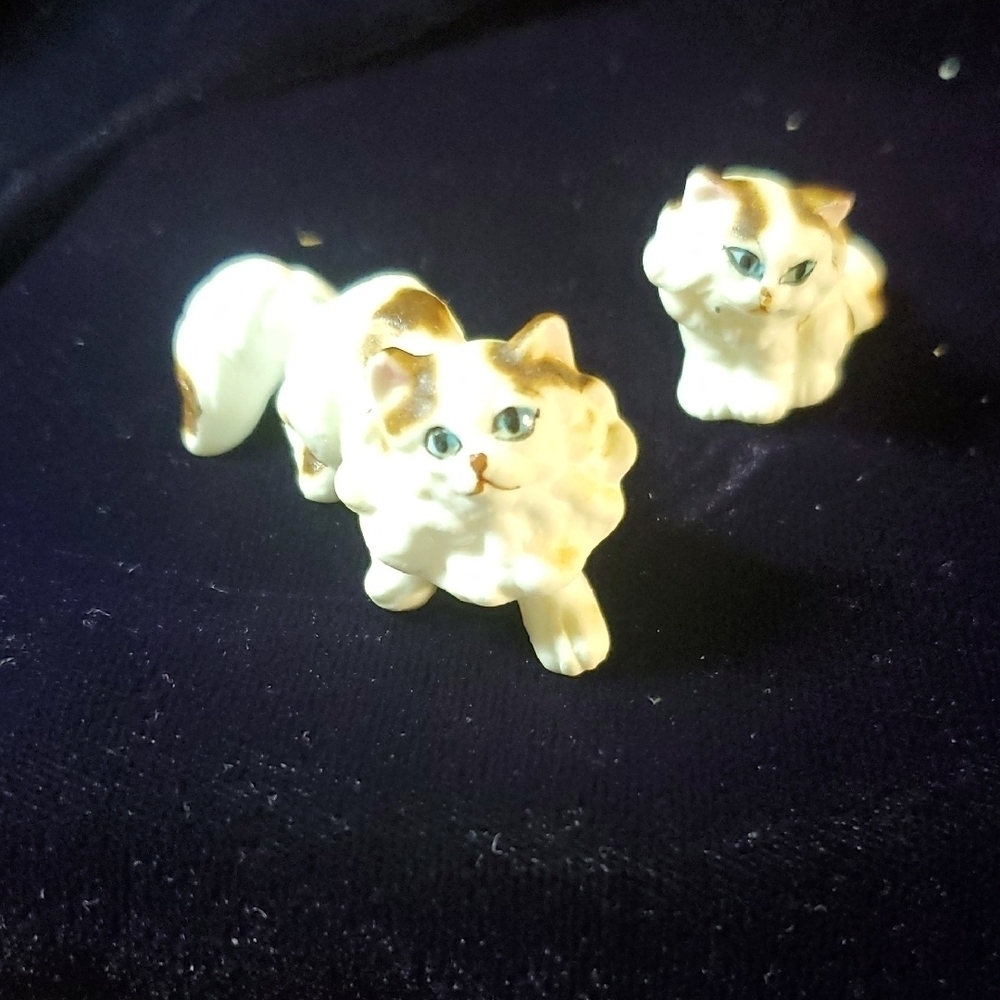 Porcelain Cat Figurines